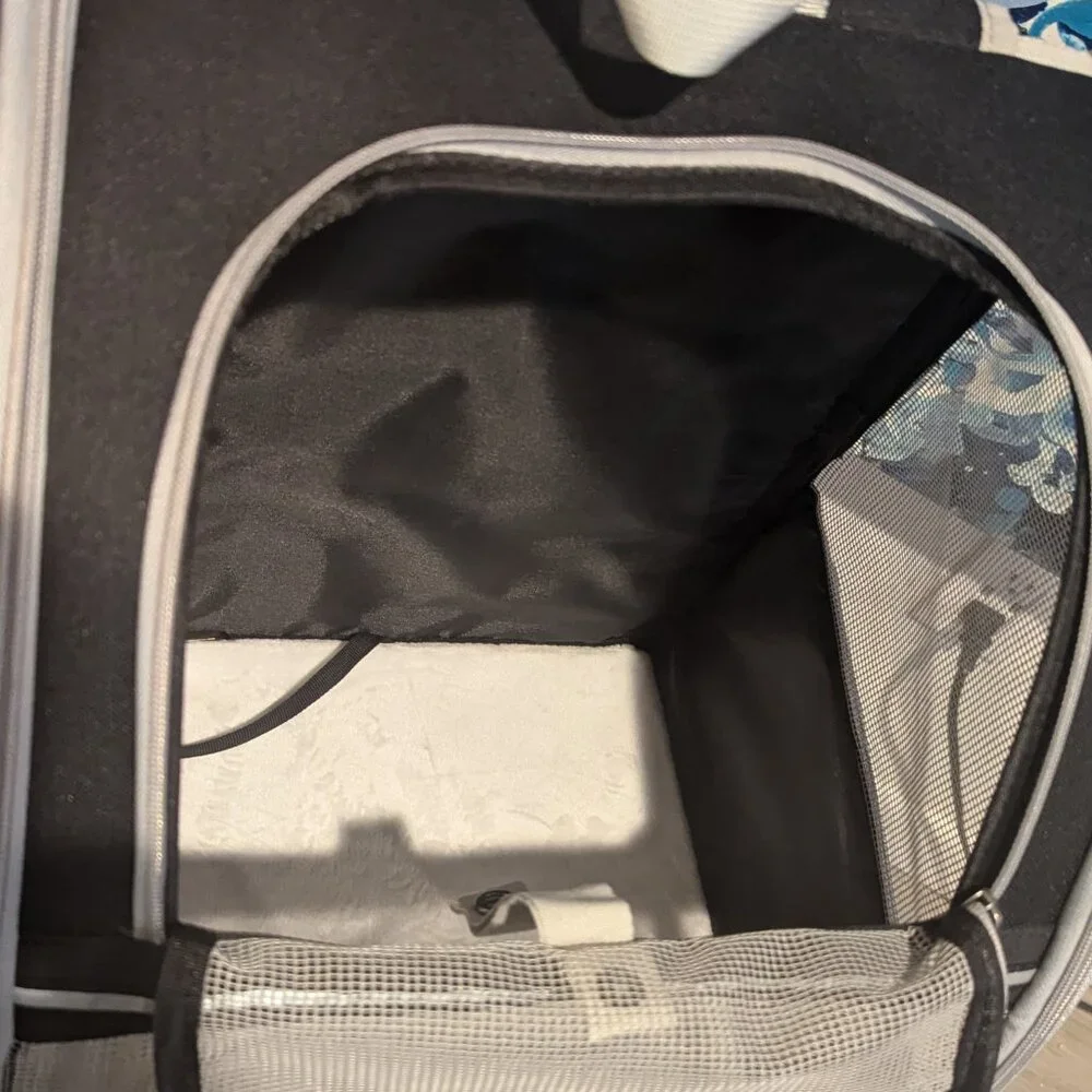 Texsens Innovative Traveler Bubble Backpack Pet Carriers (Black)